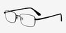 Philadelphia Black MetalEyeglass Frames from EyeBuyDirect, Angle View