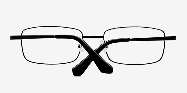 Philadelphia Black MetalEyeglass Frames from EyeBuyDirect, Closed View