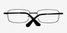 Philadelphia Black MetalEyeglass Frames from EyeBuyDirect, Closed View