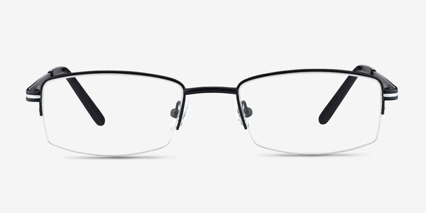 Brian Noir Métal Montures de lunettes de vue