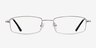 Chelsea Silver MetalEyeglass Frames from EyeBuyDirect, Front View