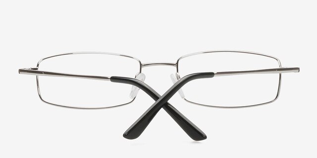 Chelsea Silver MetalEyeglass Frames from EyeBuyDirect, Closed View