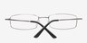 Chelsea Silver MetalEyeglass Frames from EyeBuyDirect, Closed View