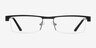 Brycen Black MetalEyeglass Frames from EyeBuyDirect, Front View