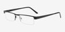 Brycen Black MetalEyeglass Frames from EyeBuyDirect, Angle View