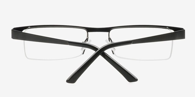 Brycen Black MetalEyeglass Frames from EyeBuyDirect, Closed View
