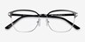 Berkeley Black MetalEyeglass Frames from EyeBuyDirect, Closed View