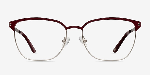 Berkeley Burgundy Metal Eyeglass Frames