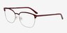 Berkeley Burgundy MetalEyeglass Frames from EyeBuyDirect, Angle View