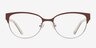 Sapphire Brown MetalEyeglass Frames from EyeBuyDirect, Front View