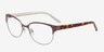 Sapphire Brown MetalEyeglass Frames from EyeBuyDirect, Angle View