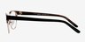 Sapphire Black MetalEyeglass Frames from EyeBuyDirect, Side View