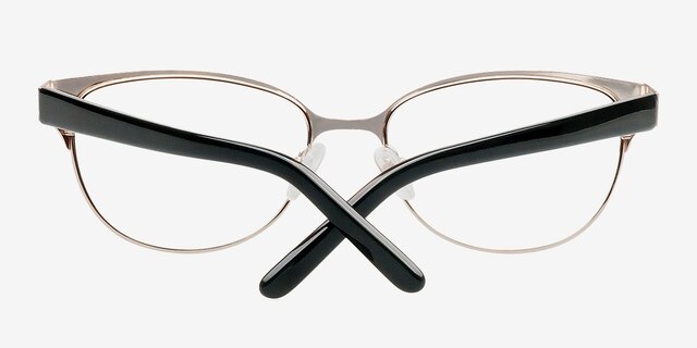Sapphire Black MetalEyeglass Frames from EyeBuyDirect, Closed View