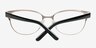 Sapphire Black MetalEyeglass Frames from EyeBuyDirect, Closed View