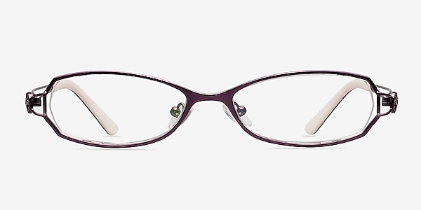 Mona  Purple  Metal Eyeglass Frames