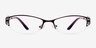 Laura Purple MetalEyeglass Frames from EyeBuyDirect, Front View