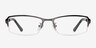 Buttercup Gunmetal MetalEyeglass Frames from EyeBuyDirect, Front View