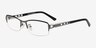 Buttercup Gunmetal MetalEyeglass Frames from EyeBuyDirect, Angle View