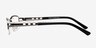 Buttercup Gunmetal MetalEyeglass Frames from EyeBuyDirect, Side View