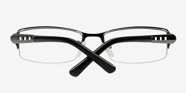 Buttercup Gunmetal MetalEyeglass Frames from EyeBuyDirect, Closed View