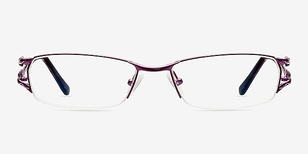 Goshia Purple Metal Eyeglass Frames