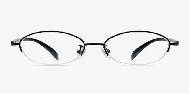 Mayan Black MetalEyeglass Frames from EyeBuyDirect, Front View