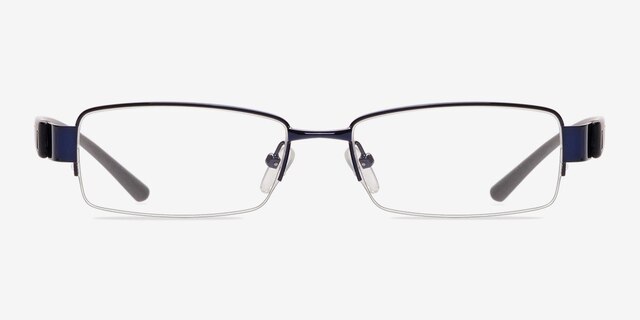 Athens Navy MetalEyeglass Frames from EyeBuyDirect, Front View
