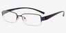 Athens Navy MetalEyeglass Frames from EyeBuyDirect, Angle View