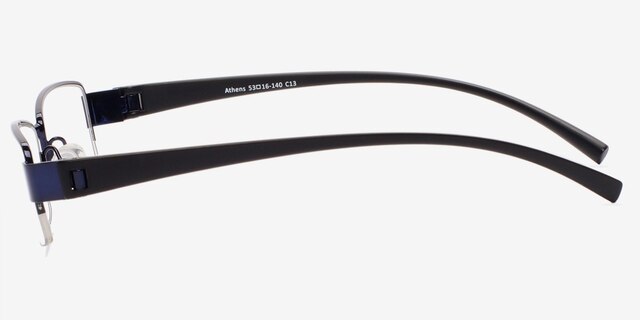 Athens Navy MetalEyeglass Frames from EyeBuyDirect, Side View