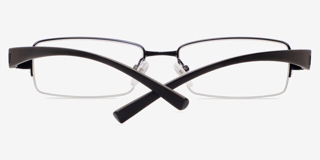 Athens Navy MetalEyeglass Frames from EyeBuyDirect, Closed View