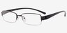 Athens Black MetalEyeglass Frames from EyeBuyDirect, Angle View