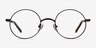 Socrates Gunmetal MetalEyeglass Frames from EyeBuyDirect, Front View