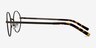 Socrates Gunmetal MetalEyeglass Frames from EyeBuyDirect, Side View
