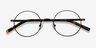 Socrates Gunmetal MetalEyeglass Frames from EyeBuyDirect, Closed View