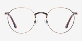 Fitzgerald  Bronze Métal Montures de lunettes de vue d'EyeBuyDirect, Vue de Face