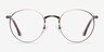 Fitzgerald Bronze MétalMontures de lunettes de vue d'EyeBuyDirect, Vue de Face