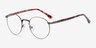 Fitzgerald Bronze MétalMontures de lunettes de vue d'EyeBuyDirect, Vue d'Angle