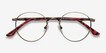 Fitzgerald Bronze MetalEyeglass Frames from EyeBuyDirect, Closed View