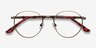 Fitzgerald Bronze MétalMontures de lunettes de vue d'EyeBuyDirect, Vue Rapprochée