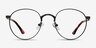 Fitzgerald Matte Black And Tortoise MetalEyeglass Frames from EyeBuyDirect, Front View