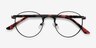 Fitzgerald Matte Black And Tortoise MetalEyeglass Frames from EyeBuyDirect, Closed View