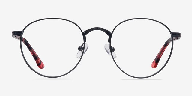 Fitzgerald Black MetalEyeglass Frames from EyeBuyDirect, Front View