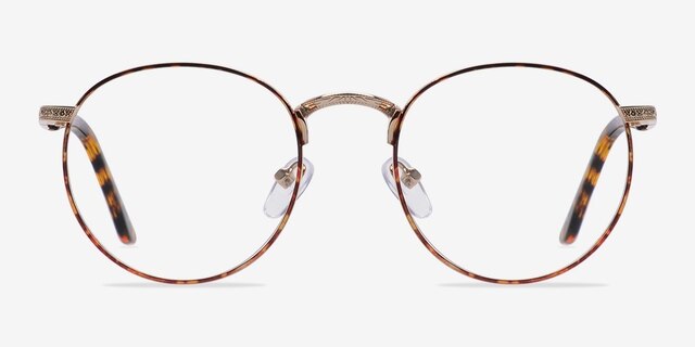 Basquiat Tortoise MetalEyeglass Frames from EyeBuyDirect, Front View