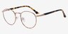 Basquiat Tortoise MetalEyeglass Frames from EyeBuyDirect, Angle View