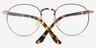 Basquiat Tortoise MetalEyeglass Frames from EyeBuyDirect, Closed View