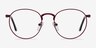 Basquiat Rouge MétalMontures de lunettes de vue d'EyeBuyDirect, Vue de Face