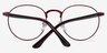 Basquiat Rouge MétalMontures de lunettes de vue d'EyeBuyDirect, Vue Rapprochée