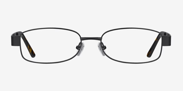 Angeline Black MetalEyeglass Frames from EyeBuyDirect, Front View