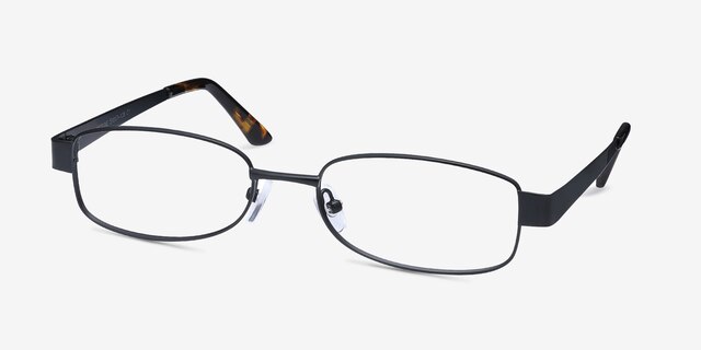 Angeline Black MetalEyeglass Frames from EyeBuyDirect, Angle View