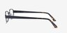 Angeline Black MetalEyeglass Frames from EyeBuyDirect, Side View